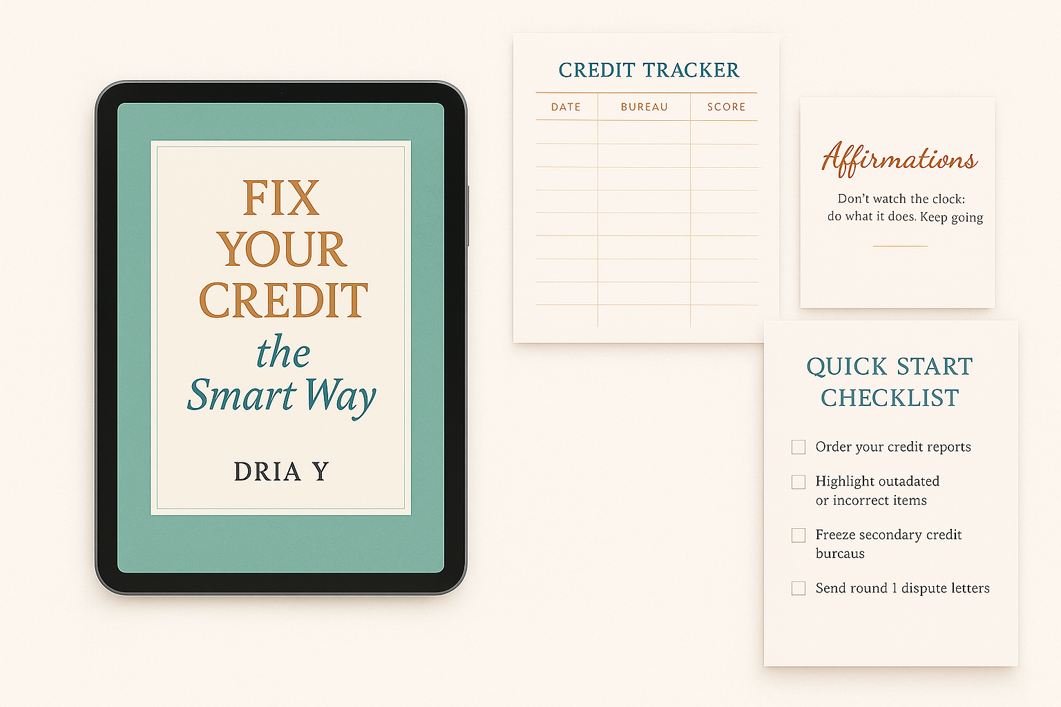 Fix Your Credit the Smart Way- Ebook & Printable Toolkit